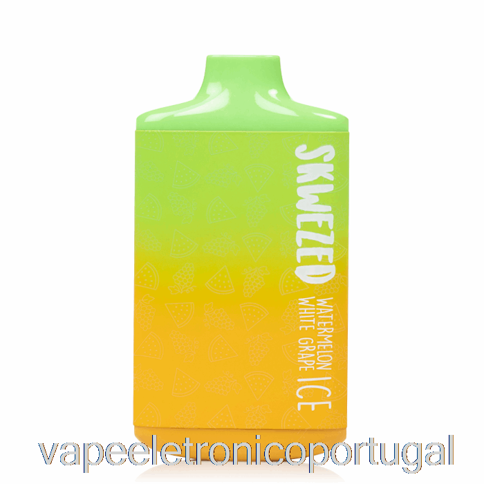 Vape Eletrônico Skwezed 5k Descartável Melancia Uva Branca Gelo